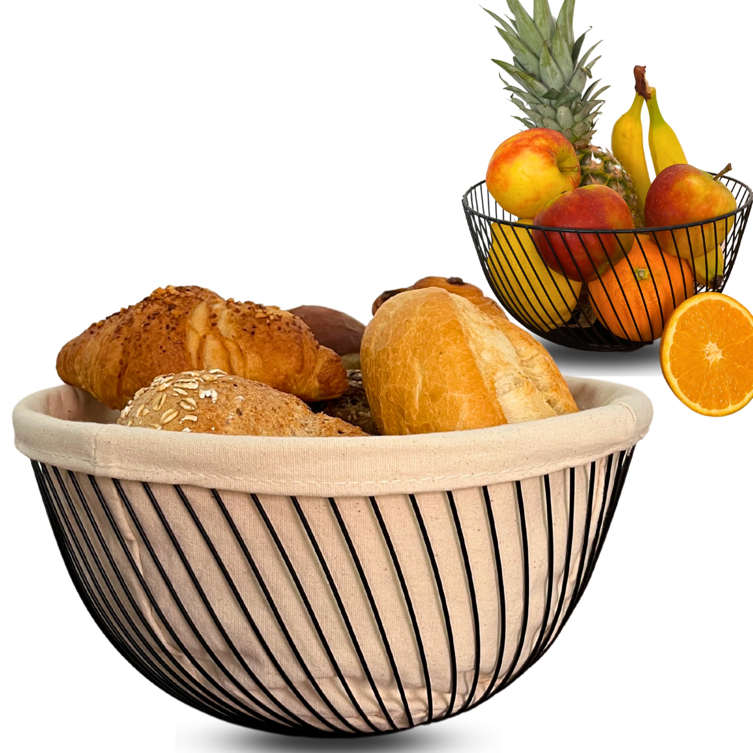 Corbeille à fruits moderne pour petits pains et viennoiseries du petit-déjeuner