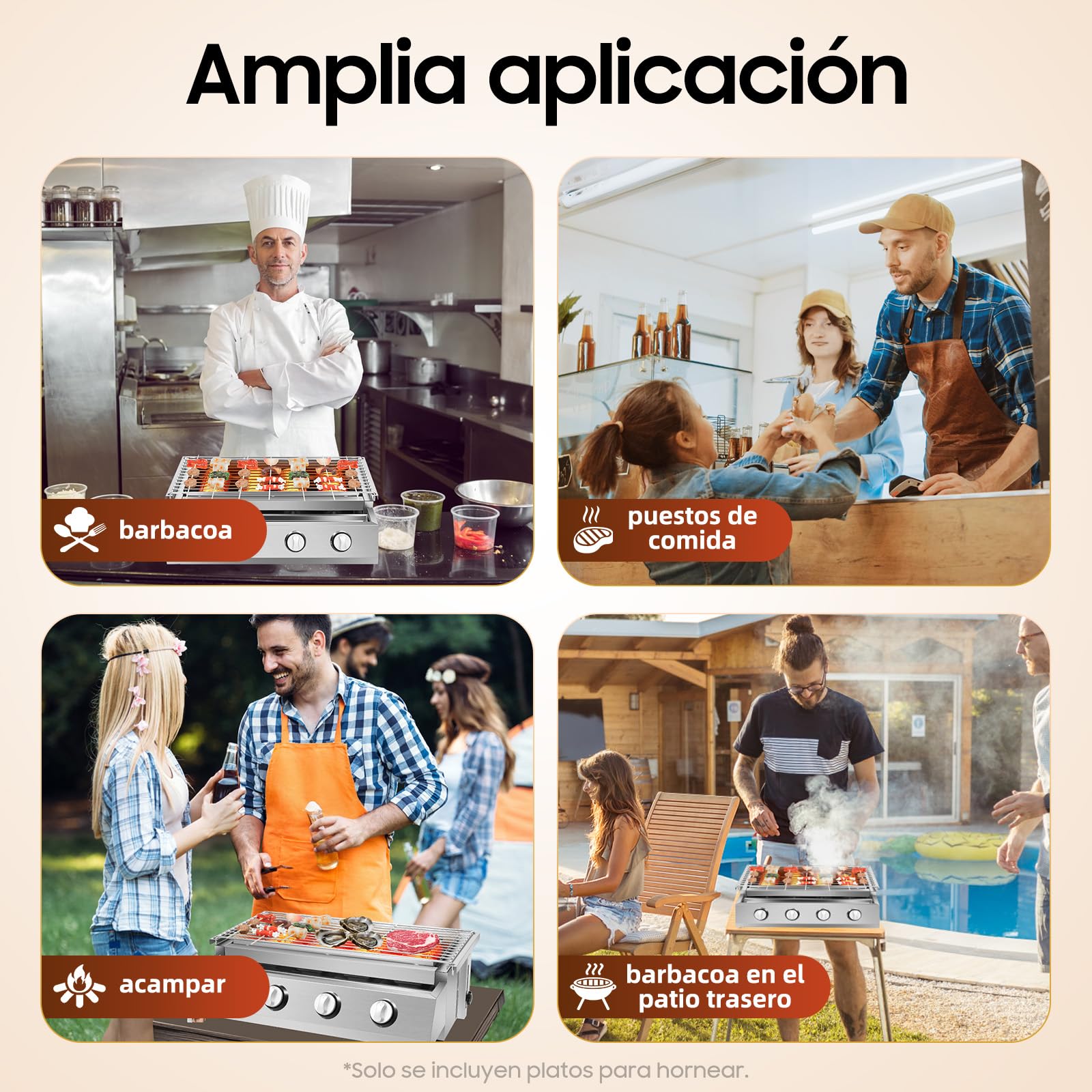 Barbacoas de gas natural, sin humo, barbacoa de mesa, barbacoa desmontable, barbacoa de camping, barbacoa de camping con depósito de aceite, para patio trasero, jardín, terraza, balcón, 58 x 40 x 20