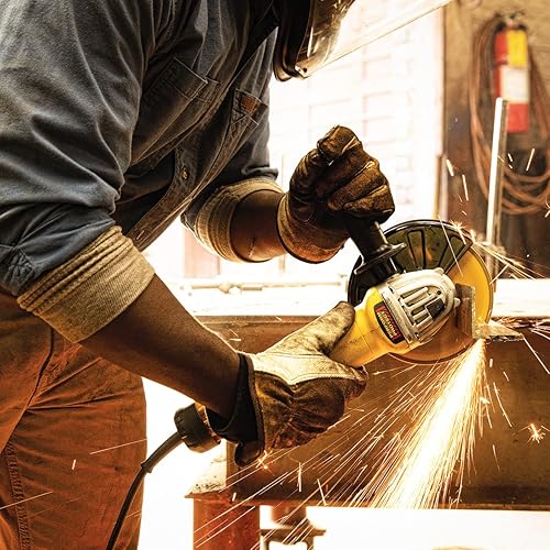 Miniatura 6 de DEWALT Herramienta de amoladora angular, 4-1/2 a 5 pulgadas, interruptor de paleta (DWE43114N)