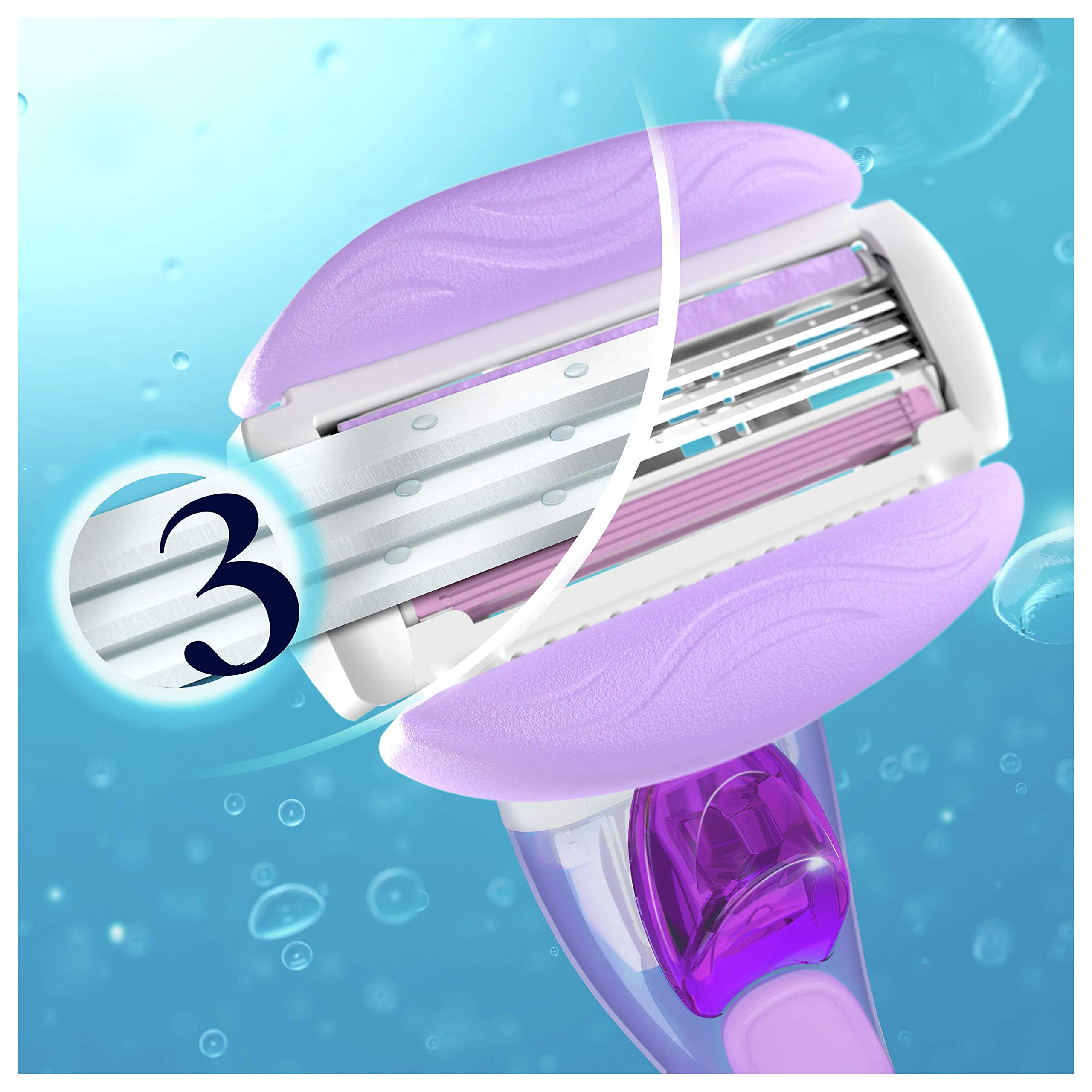 Gillette Venus Breeze Ostrza Do Golenia (8 Sztuk), 3 Ostrza I Wygodnie Zintegrowany Żel Do Golenia