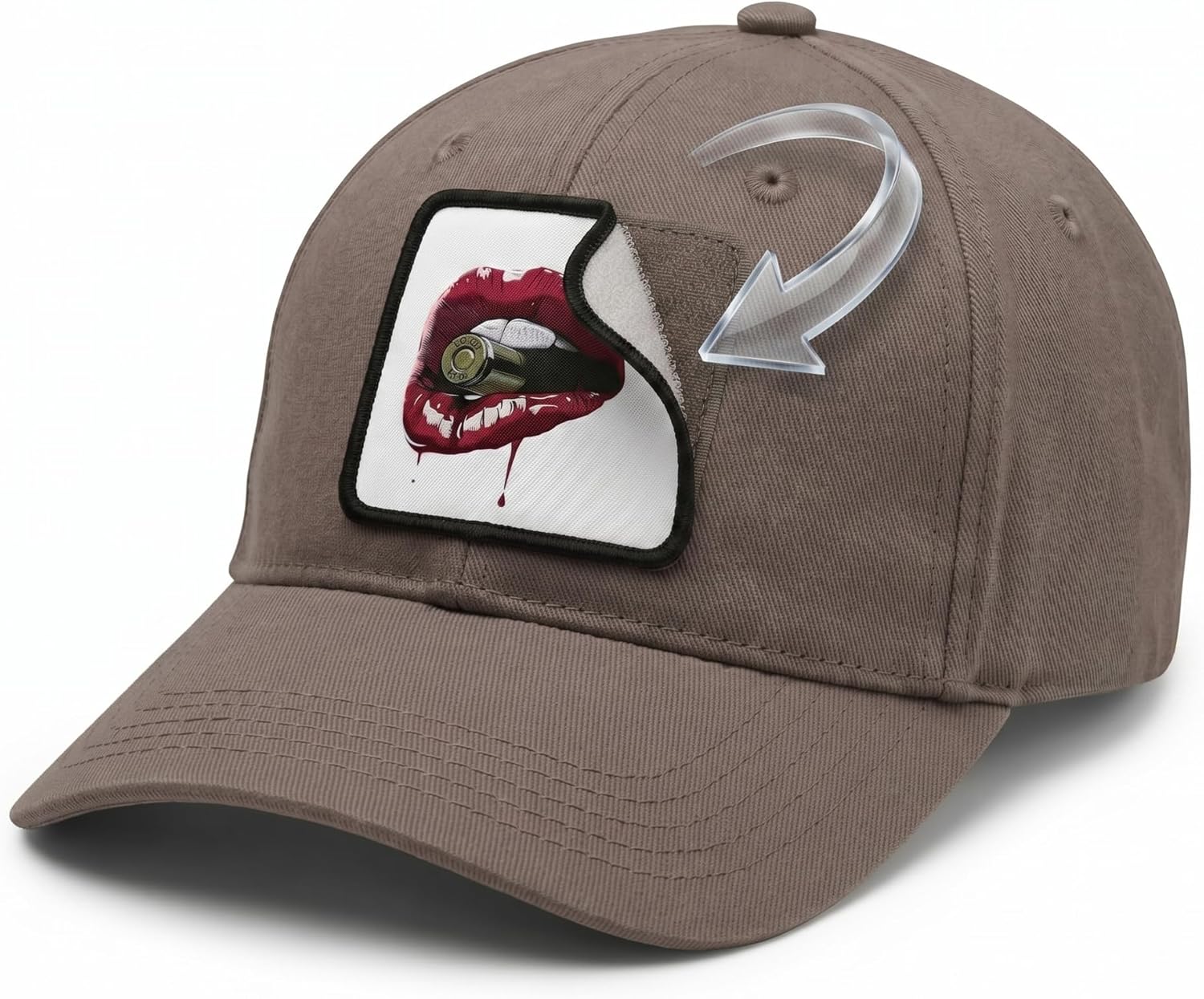 Adjustable Baseball Hat with Interchangeable Removable Patch – Unisex Trucker Cap for Men & Women