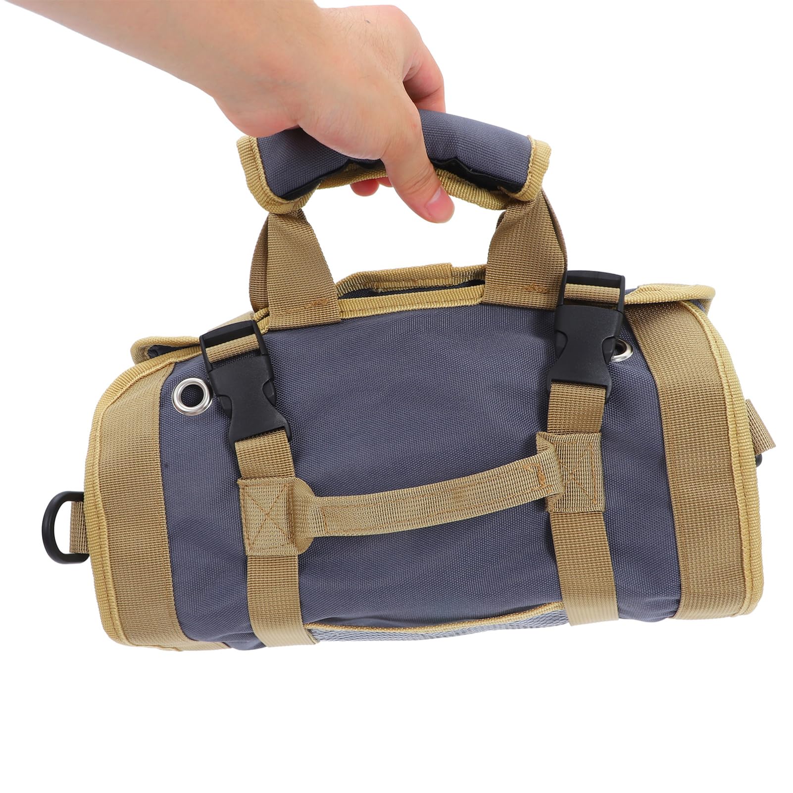 Bolsa de Herramientas Enrollable Portátil de Lona para Electricistas