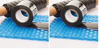 Impacto 9066 Anti-Vibration Tool Grip Wrap Kit, 6.5" x 5", Black/Red Pack of 2