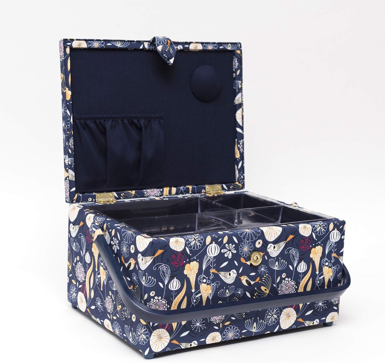 Korbond Sewing Basket Large Enchanted Park Design 17 cm x 24 cm x