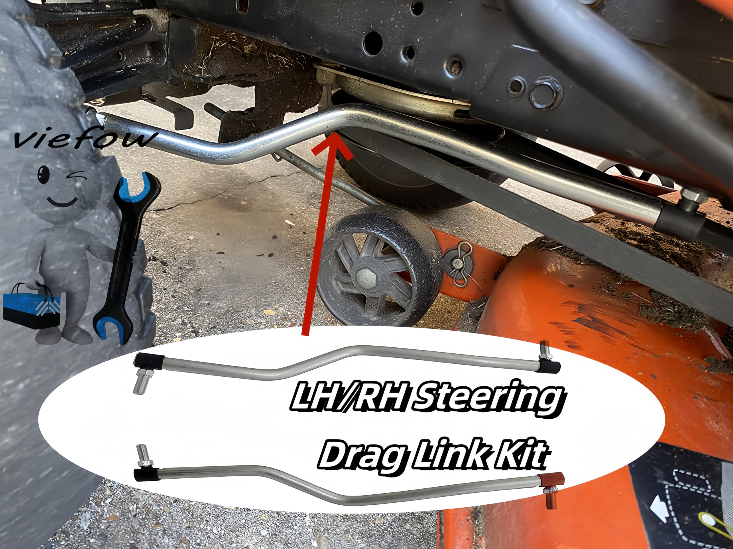 Amazon.com: Viefow Lawn Tractor Left/Right Steering Drag