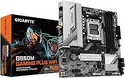 GIGABYTE B650M Gaming Plus WiFi AM5 LGA 1718 AMD B650 M-ATX, DDR5, PCIe 4.0 M.2, PCIe 4.0, USB 3.2 Gen 1 Type-C, Wi-Fi 6E, LAN 2.5GbE