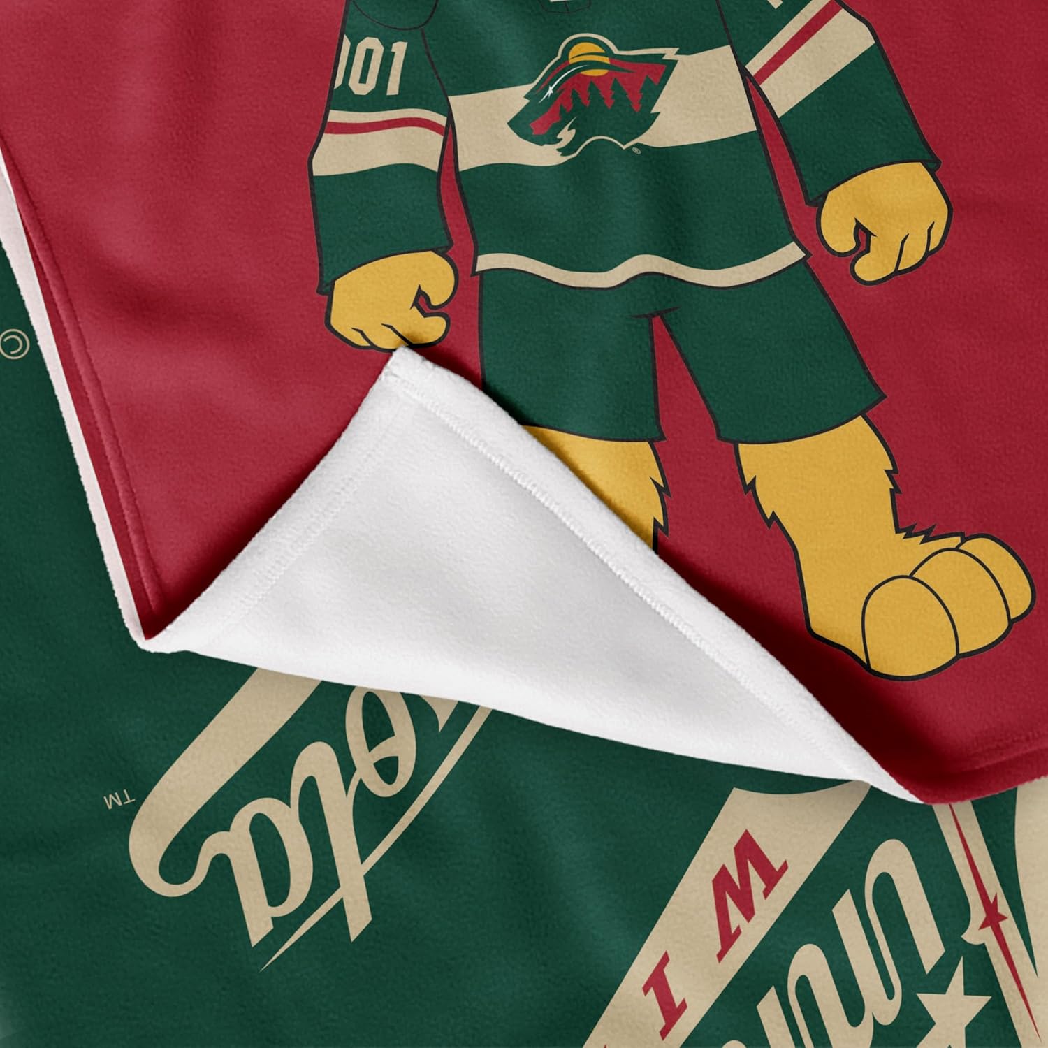 NHL Officially Licensed Baby Swaddle Blanket, 40 x 50 in, Soft Lightweight Polyester, Domino Design