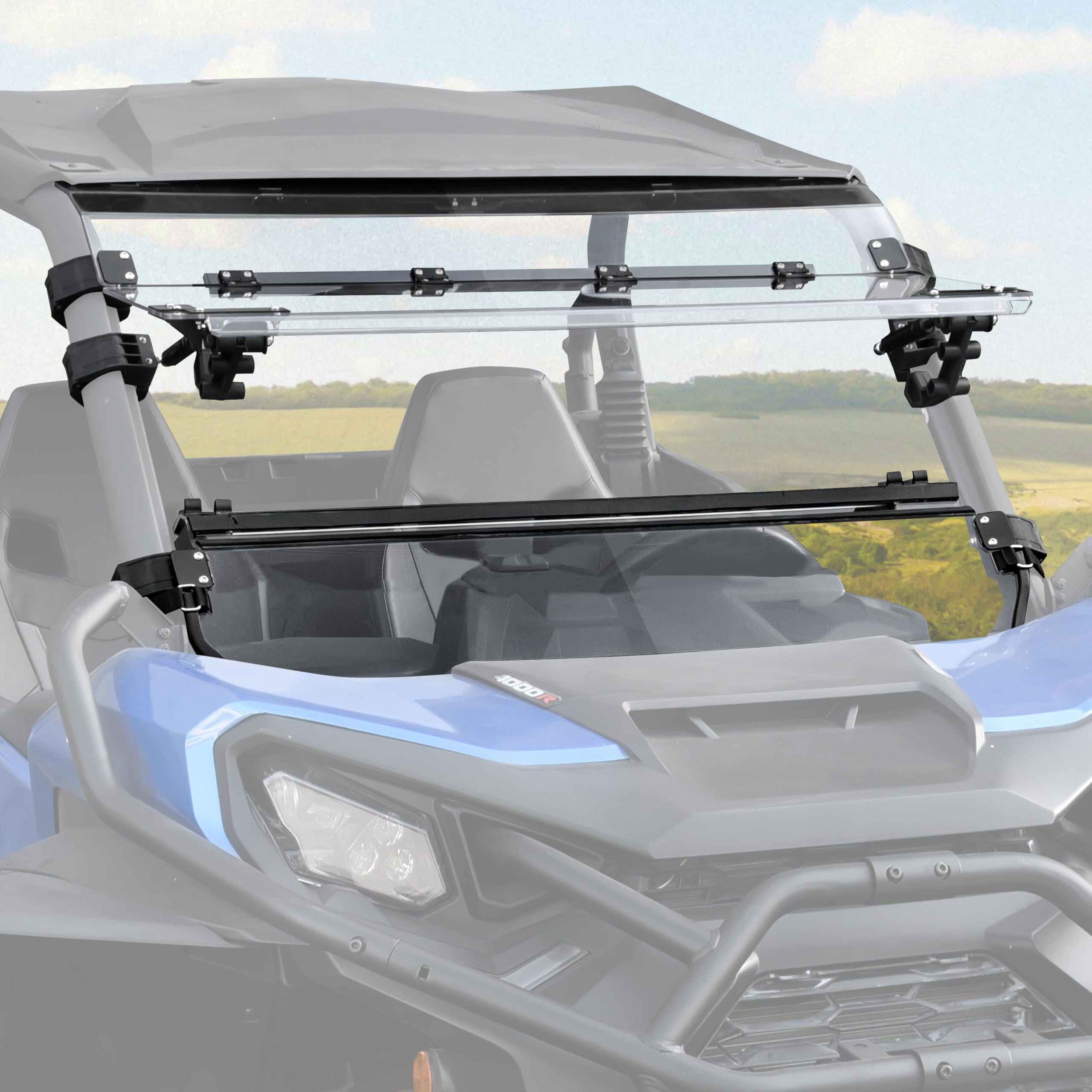 Amazon.com: SAUTVS Front Flip Up Full Windshield for Can-Am