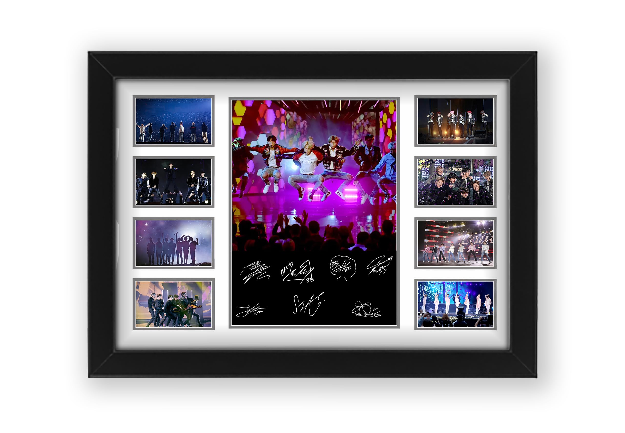 BTS Boy Band Poster Print - Limited Edition Autograph Fan Gift – Collectible Memorabilia Merchandise (Unframed A4 (30x21cm))