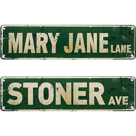 Vintage Exit Sign Decor Retro Avenue Street Sign Lane Sign Metal Tin...