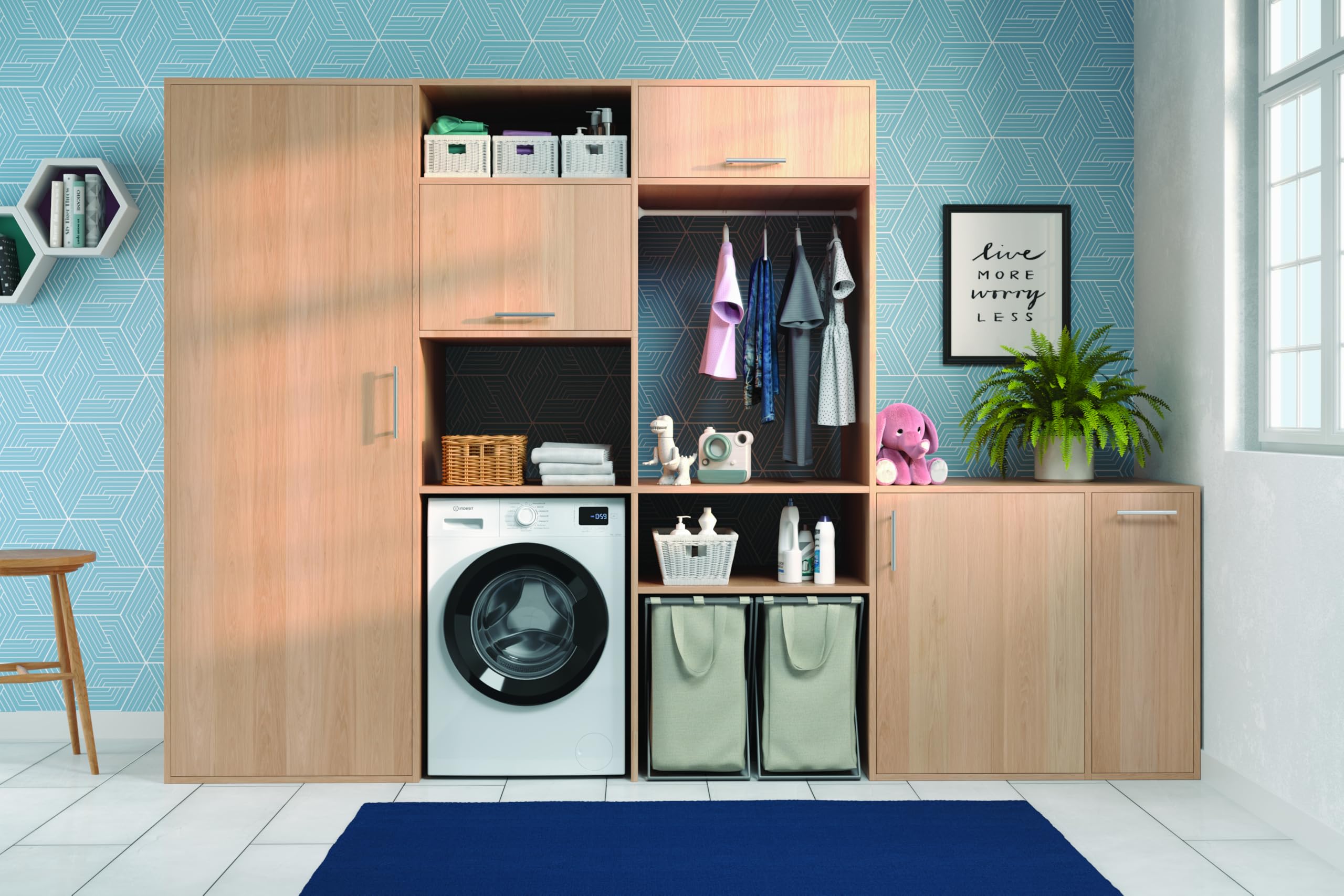 Indesit Lavatrice a libera installazione a carica frontale Indesit: 8,0 kg - IM R268B MY TIME IT