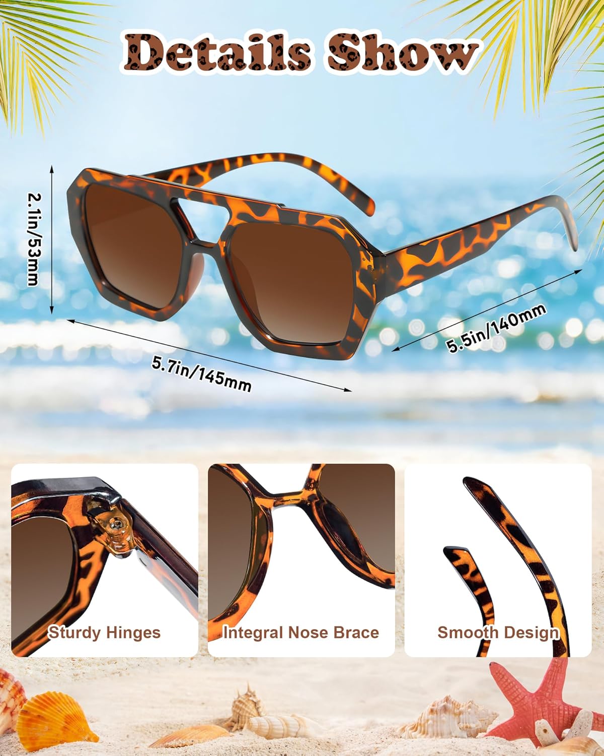 Pibupibu 14 Pack Mix Style Party Sunglasses Adult Bulk, Retro 80s 90s Colorful Sunglasses Party Favors Unisex - Image 6