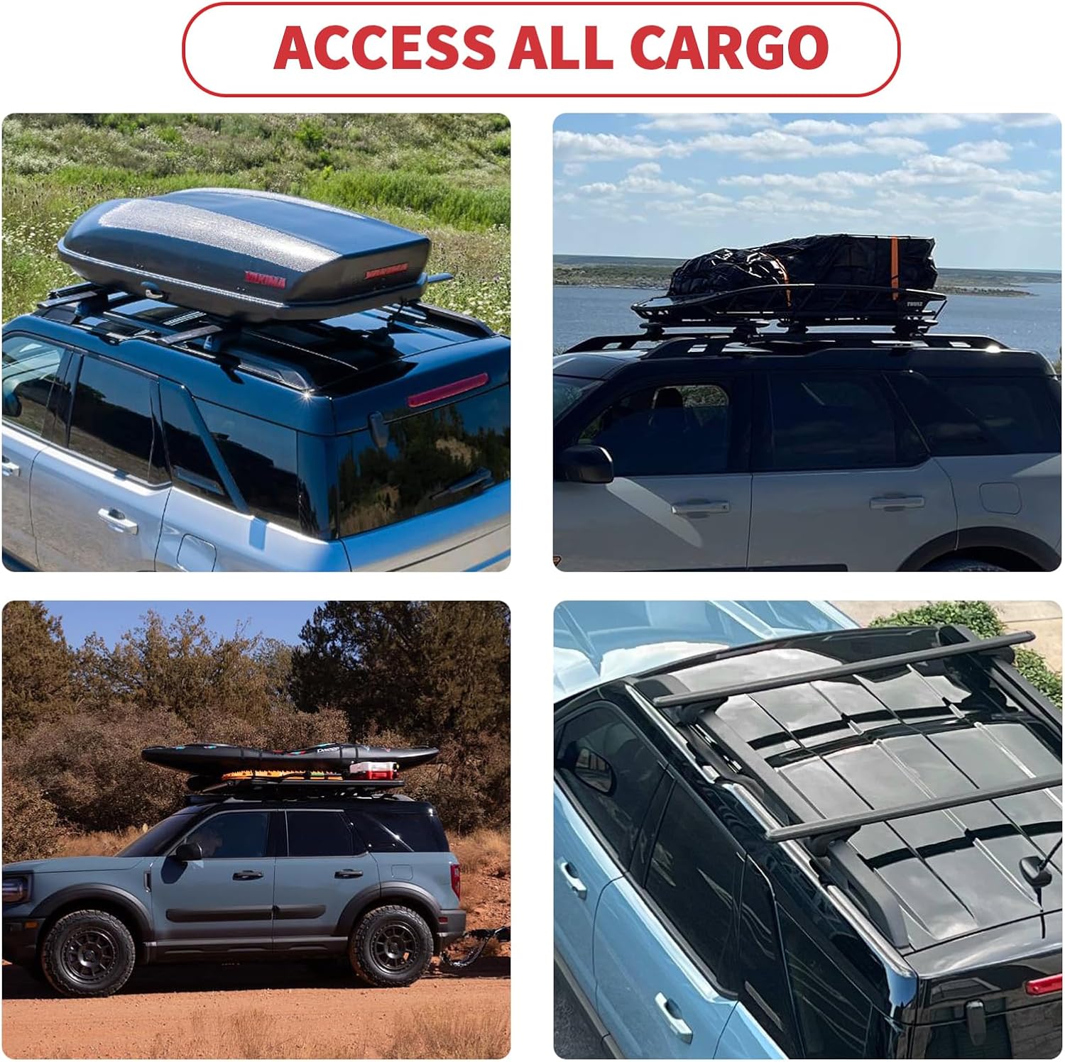 Linskip Alloy Side Ladder Compatible with 2021-2025 2026 Ford Bronco Sport, Side Window Roof Step Ladder for Bronco Sport Exterior Accessories(Passenger Side)