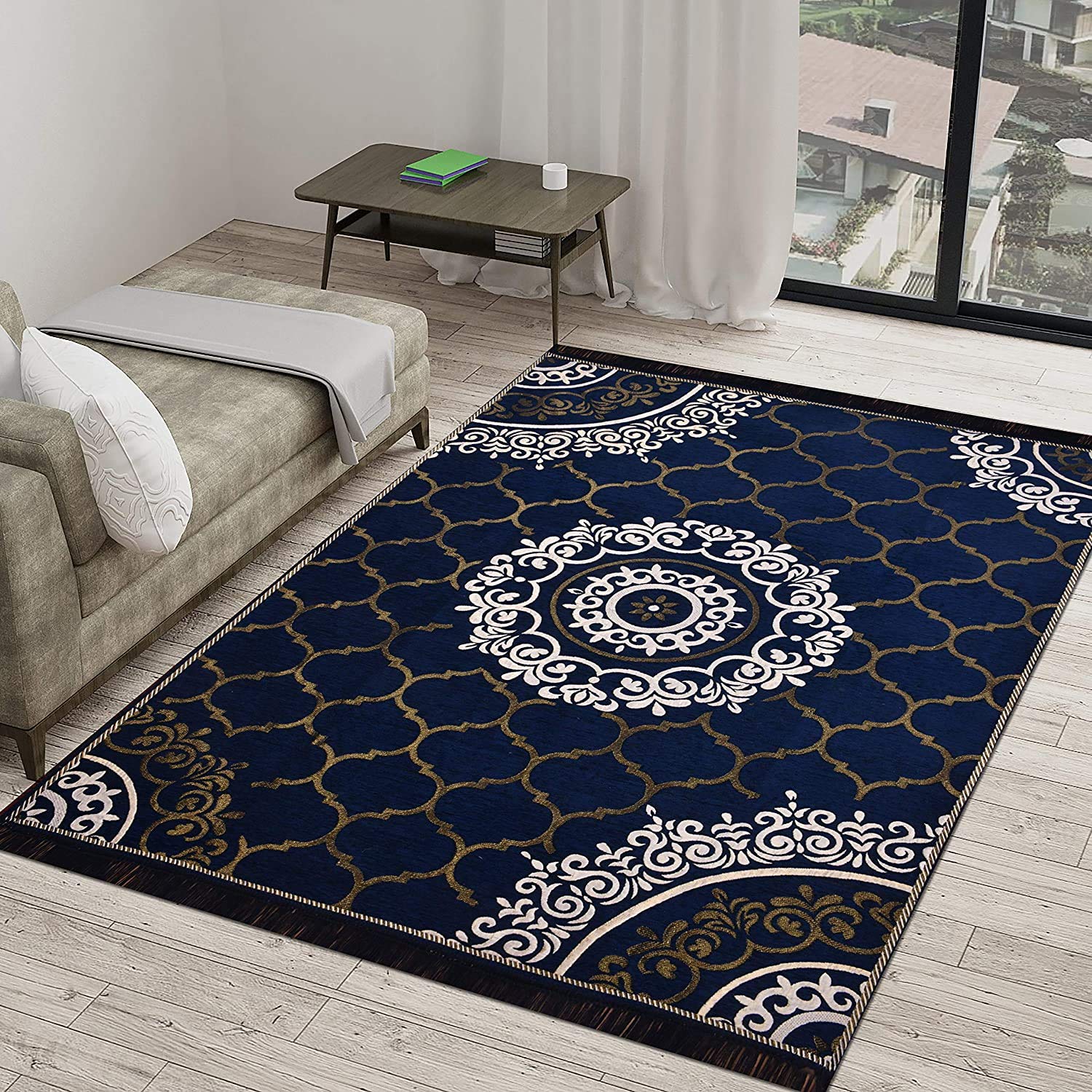 See full amazon price history chart for Sparrow World 6D Designer Printed Superfine Exclusive Velvet Rectangular Carpet (Blue, 60" Inch X 84" Inch/150 Cm X 210 Cm/5 Feet X 7 Feet) Sparrow World 6D Designer Printed Superfine Exclusive Velvet Rectangular Carpet (Blue, 60" Inch X 84" Inch/150 Cm X 210 Cm/5 Feet X 7 Feet) (B08PV48FMB) Amazon Price History, Amazon Price Tracker
