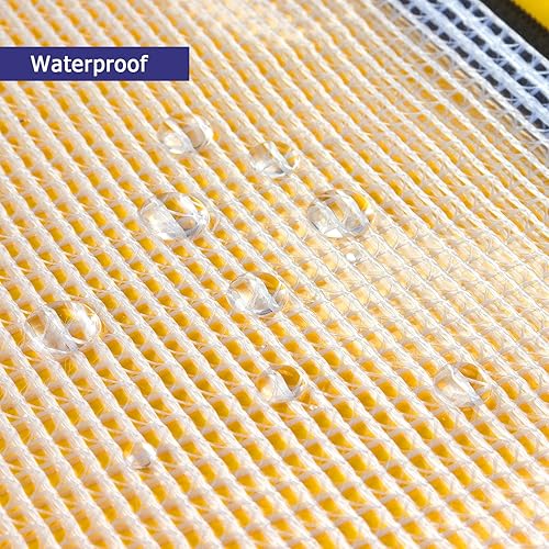 Miniatura 5 de Paquete de 10 bolsas de malla con cremallera para documentos impermeables con cremallera bolsa de plástico con cremallera tamaño A6 para