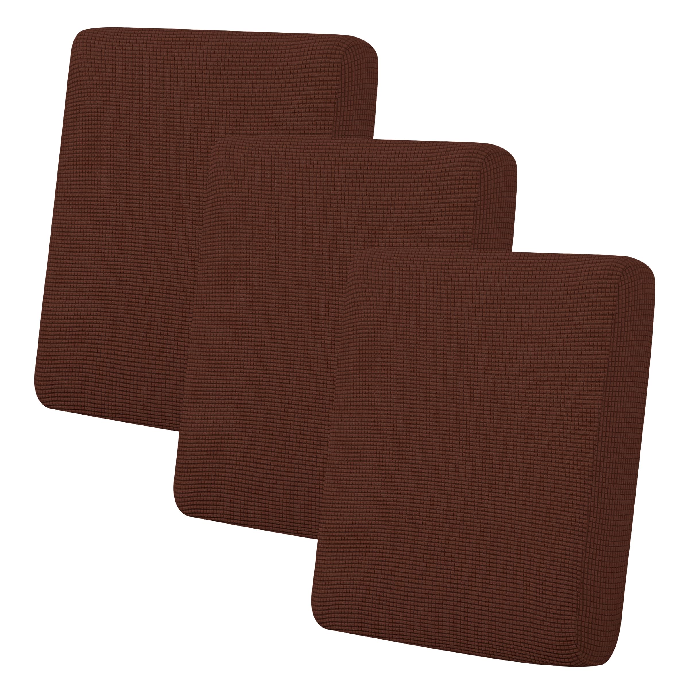 Easy-Going Stretch Individual Chair Couch Cushion Cover Sofa Cushion Furniture Protector Sofa slipcover Soft Flexibility with Elastic Bottom (3-Piece