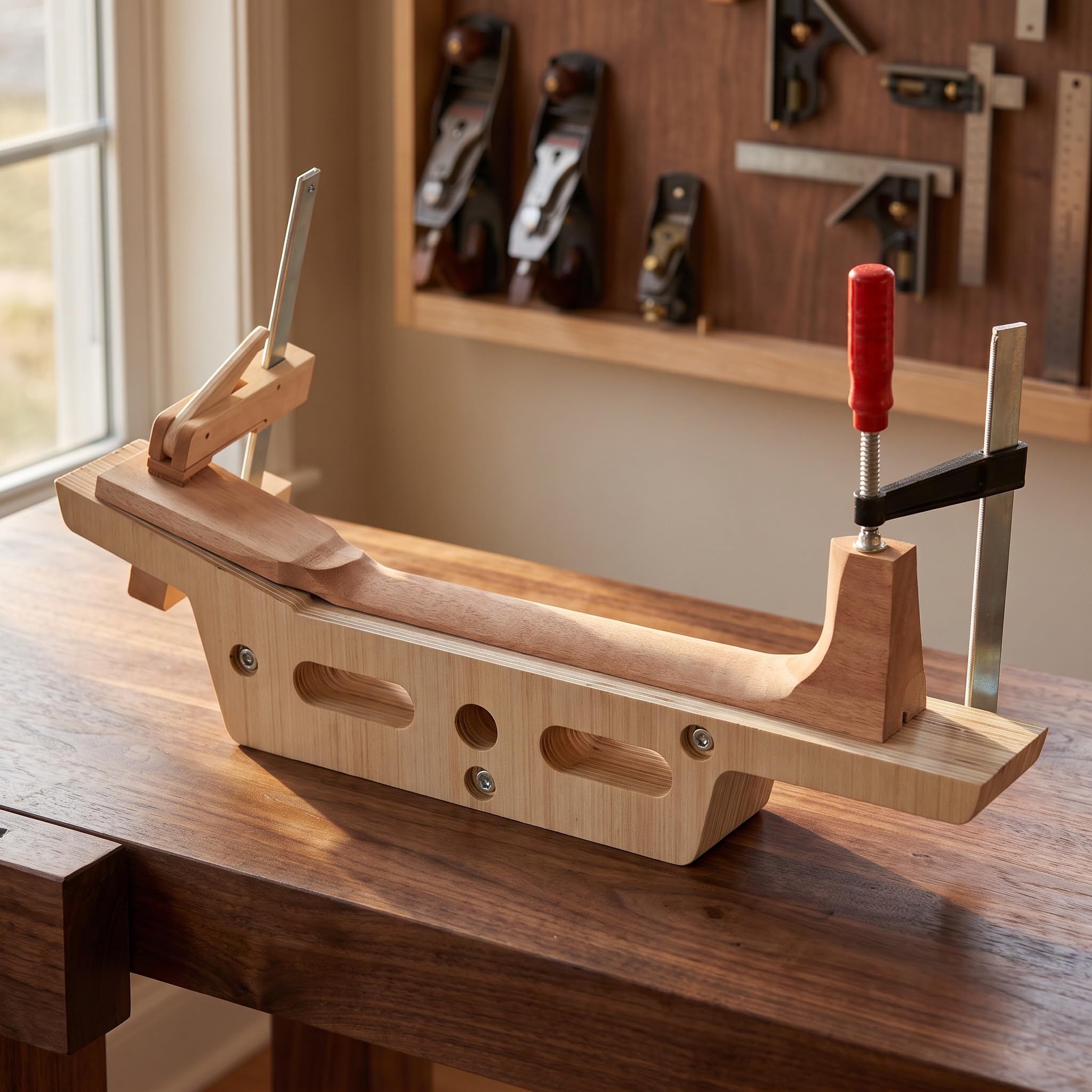 Dispositivo Di Fissaggio Per Manico Di Chitarra A 14°, Dima Di Supporto Per Riparazione Manico Di Chitarra, Per Chitarre Acustiche Ed Elettriche