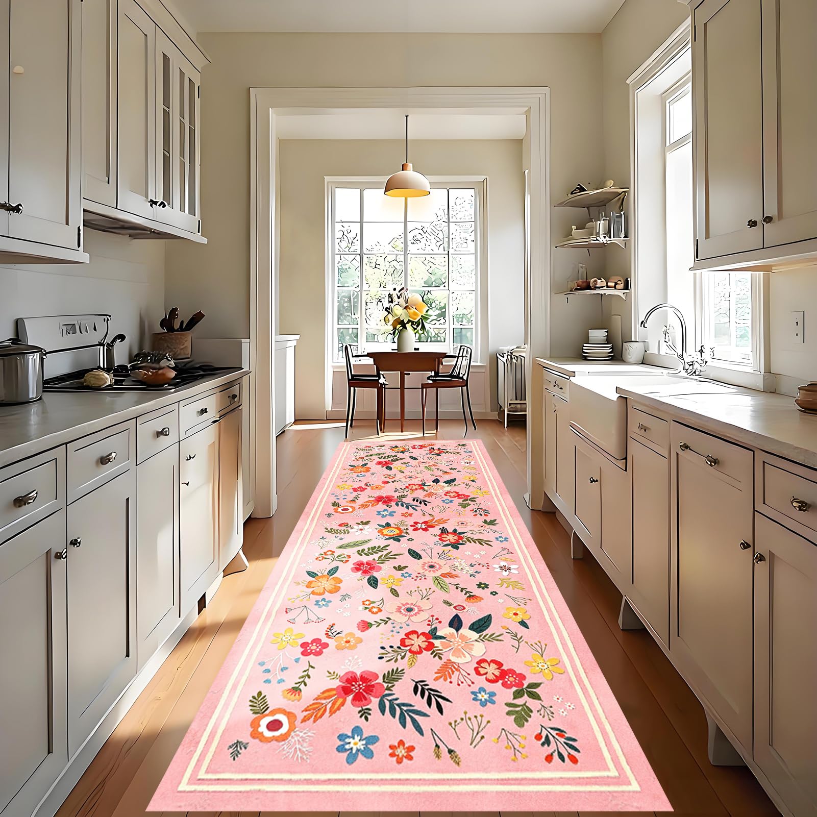 Tapis de Couloir Long, Tapis pour Cuisine Devant évier 60 x 450 cm