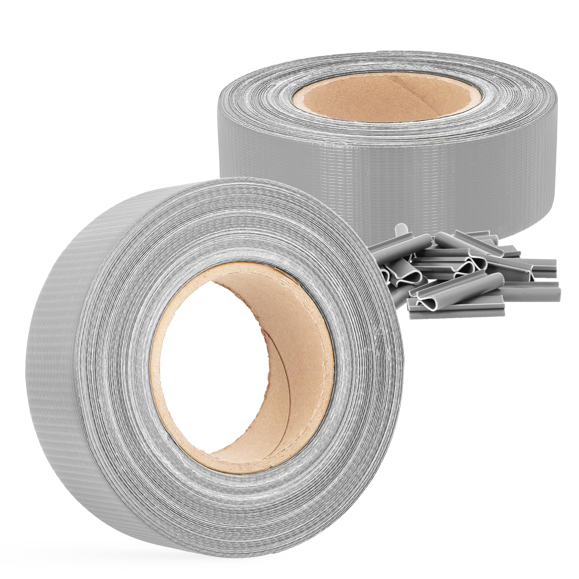 Valla Tiras Protectora Privacidad Pantalla Proteción 4,75 cm x 105 m Opaca Anti-UV Resistente Viento Sol Balcones Jardines Tiras de Sujeción 60 Clips Fijación