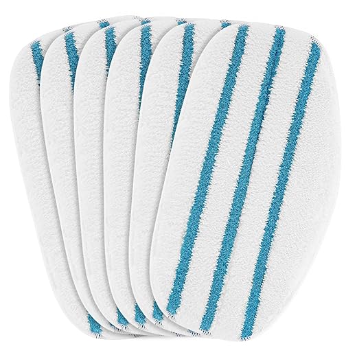 LINNIW 6 Pack Replacement Steam Mop Pads Compatible for PurSteam ThermaPro 10-in-1
