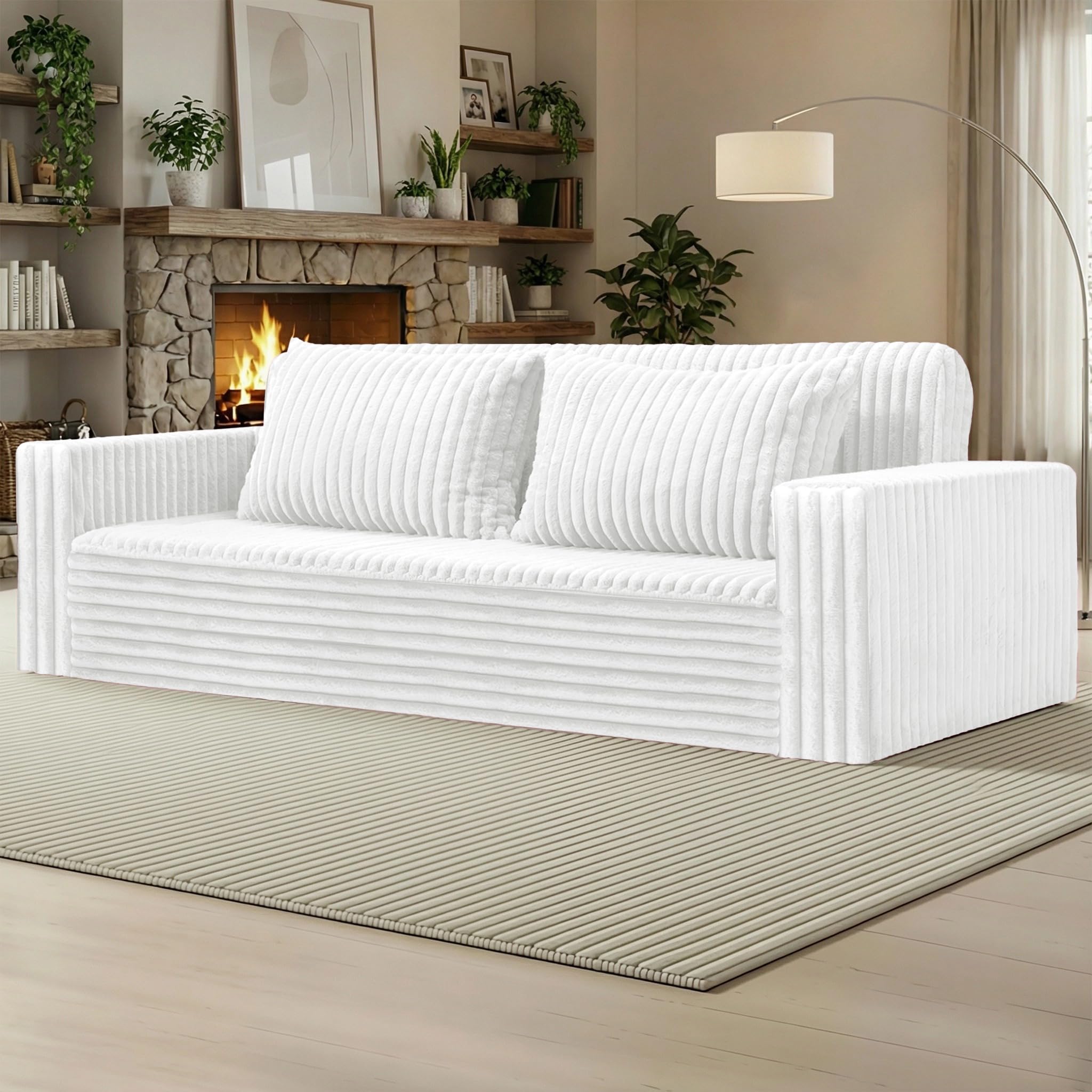 HABUTWAY Folding Sofa Bed, 2 in 1 Convertible Sleeper Chair with 2 Pillows, Portable Fold Out Chair Bed with Armrest, Comfy Floor Couch, Lazy Sofa for Living Room Bedroom Dorm Home Office