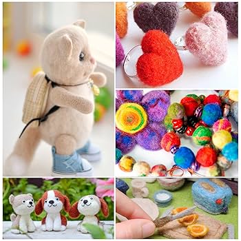 Amazon | 羊毛フェルト セット ニードルフェルト 毛糸 10色