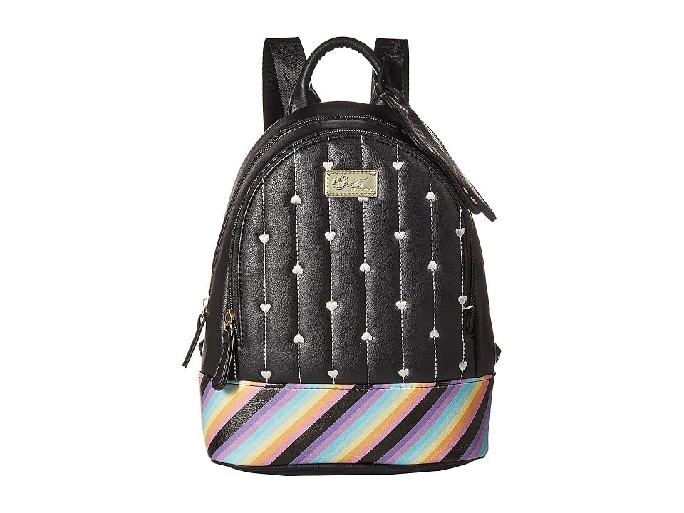 

Luv Betsey Jaz Mid Size PVC Backpack (Black/Multi) Backpack Bags