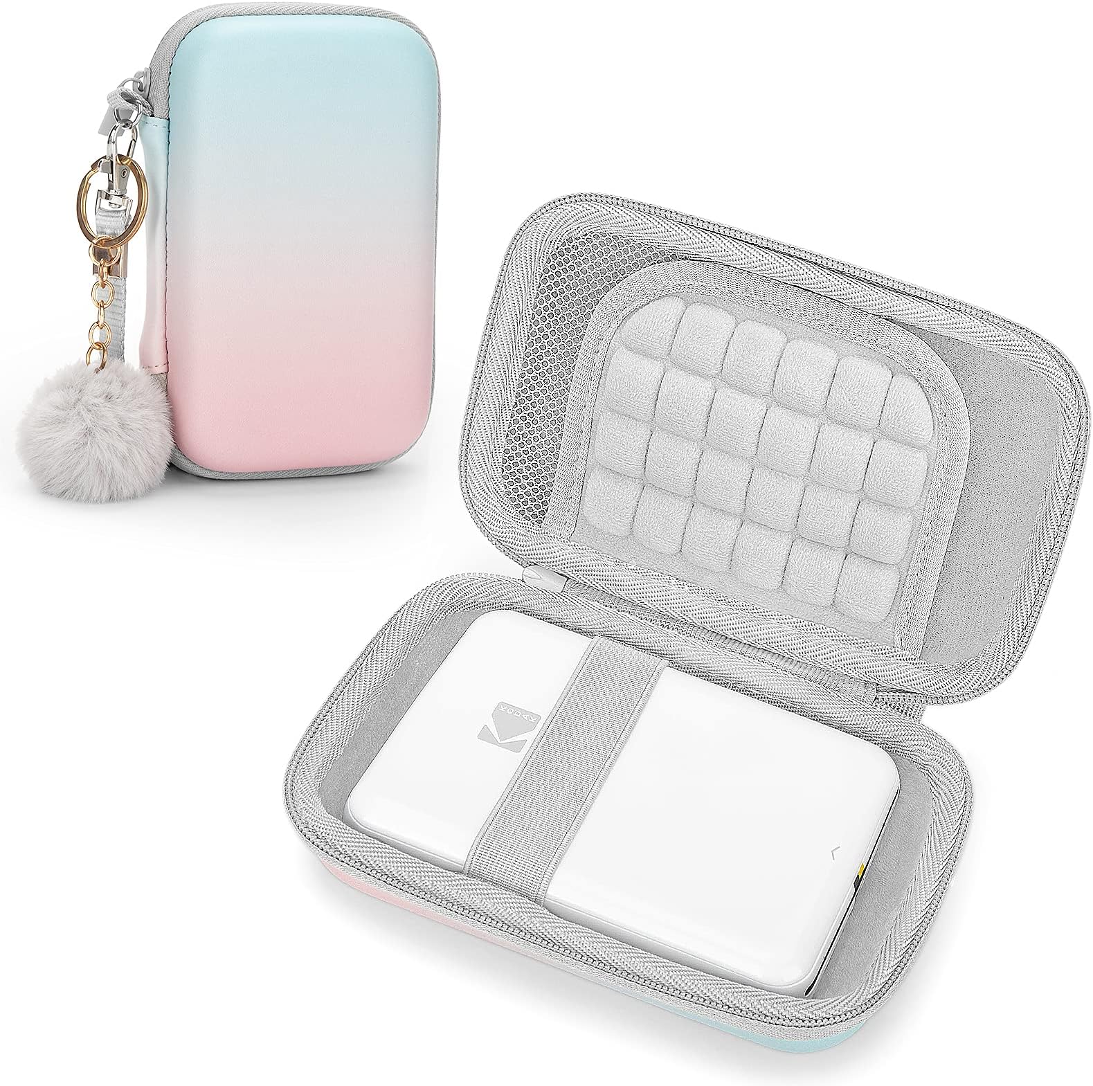 Case for Kodak Step/Mini 2 HD/PRINTOMATIC/Smile/Canon Ivy 2 /HP Sprocket/Liene/FUJIFILM Instax Mini Link 2 Portable Instant Photo Printer, Travel Carry Case Protective Cover