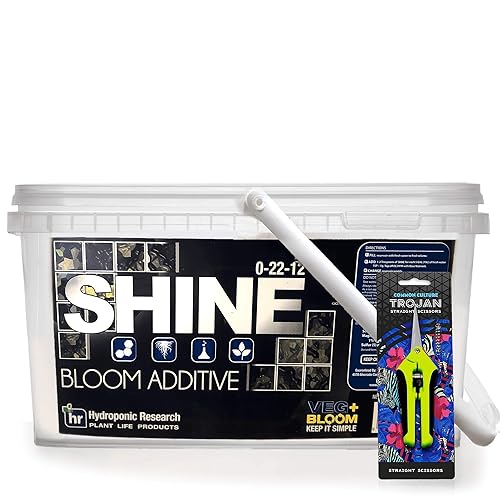 5 libras Shine by Veg + Bloom: un polvo hidropónico que mejora la etapa de floración del crecimiento de las plantas. Añádelo al depósito durante