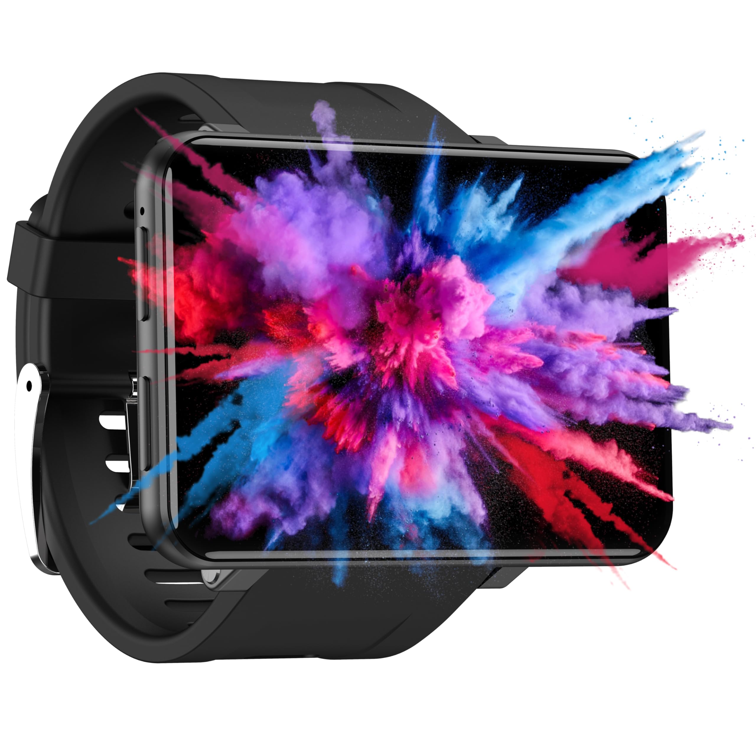 Silvergear® Smartwatch Männer & Frauen XL | 2.4 Zoll Touchscreen | Extra große Smart Watch | 16GB Speicher | Kamera, Anrufe, Apps | Fitness Uhr mit Herzfrequenzmesser | Schrittzähler | iOS, Android |