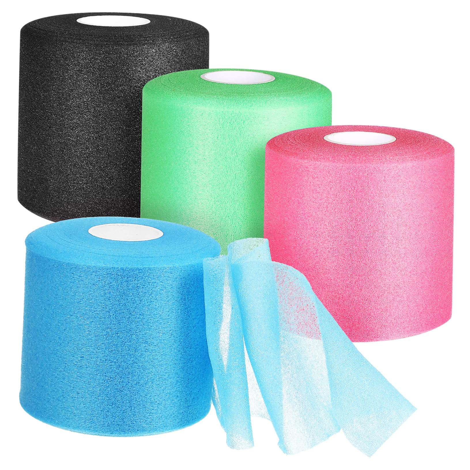 MUSISALY Sponge Skin Mask for Sports Pre Wrap Tape Blue Comfortable Material Elastic Multi-Purpose