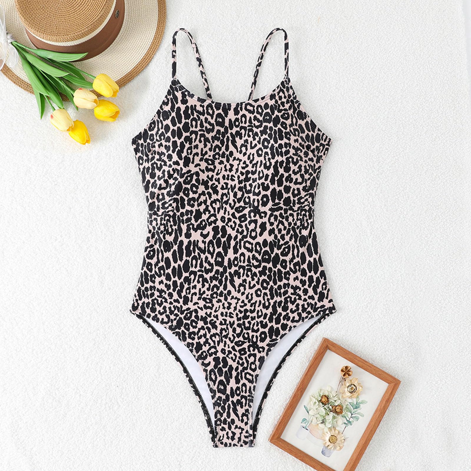 Maillot de bain tankini à col en U respirant à séchage rapide pour les genoux et les bains de soleil