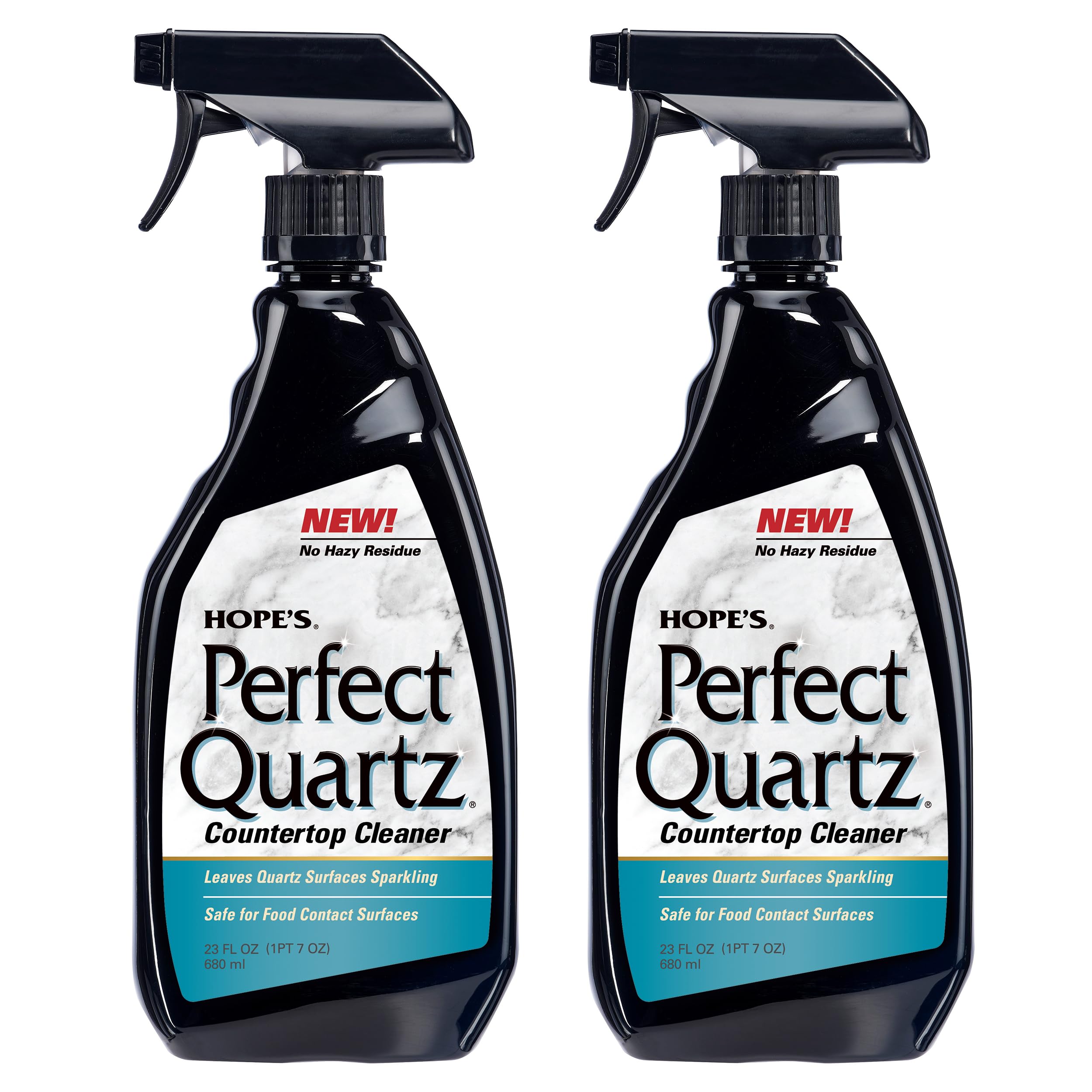 HOPE'S Perfect Quartz Countertop Cleaner, No Hazy Residue, Streak-Free, Safe on Food Contact Surfaces, Fragrance-Free, Sunscreen-Free, Counter Cleaner