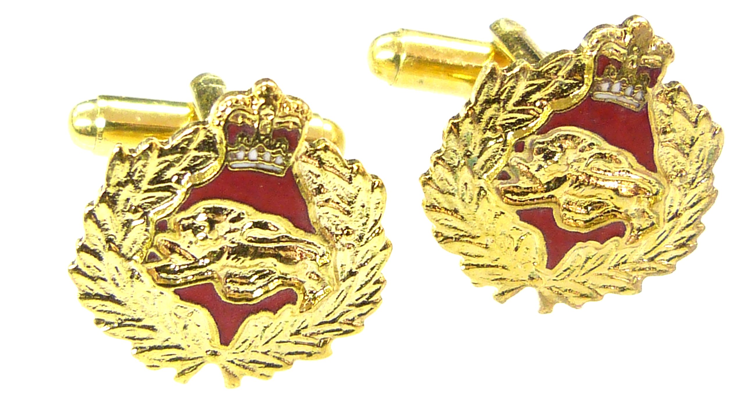KORBR Kings Own Royal Border Regiment Cufflinks (Metal/Enamel)