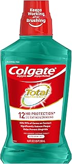 Colgate Total Pro-Shield Alcohol Free Mouthwash, Spearmint - 500mL, 16.9 fluid ounce