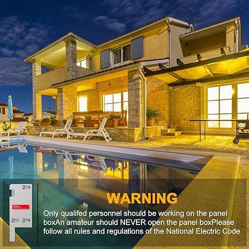 Miniatura 7 de Kit de enclavamiento para generador compatible con interruptor principal vertical cuadrado D de 150 o 200 amperios, espacio de 3 14 a 4 pulgadas