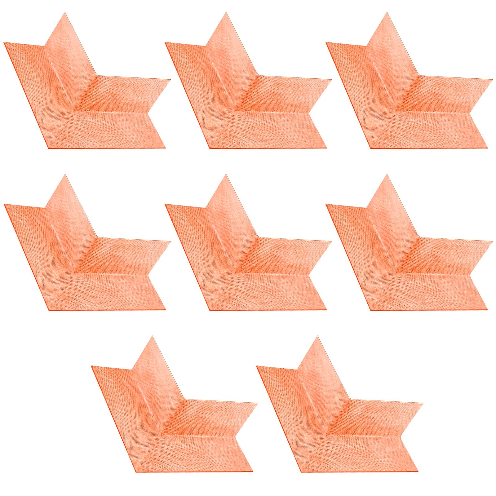 8 Pack Outside Waterproofing Corner Shower Membrane Corner Shower Seamless Membrane Corner Polyethylene Corner Membrane for Bathtub and Steam Room