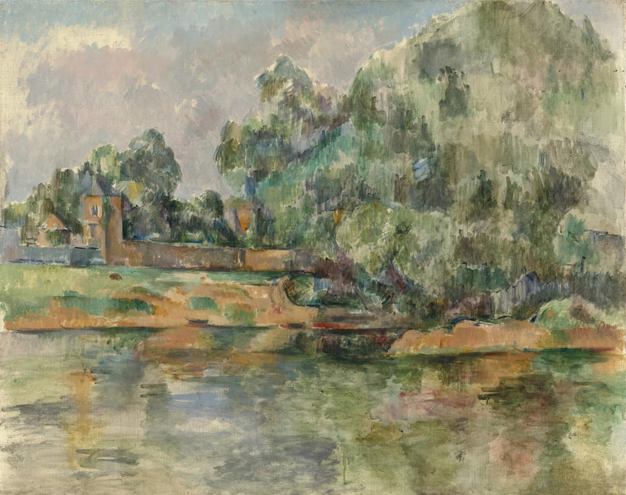 POSTERIIk Famous Print Pop Art Wall Art Graffiti Riverbank by Paul Cézanne Art Prints for Home Decor 60x90cm