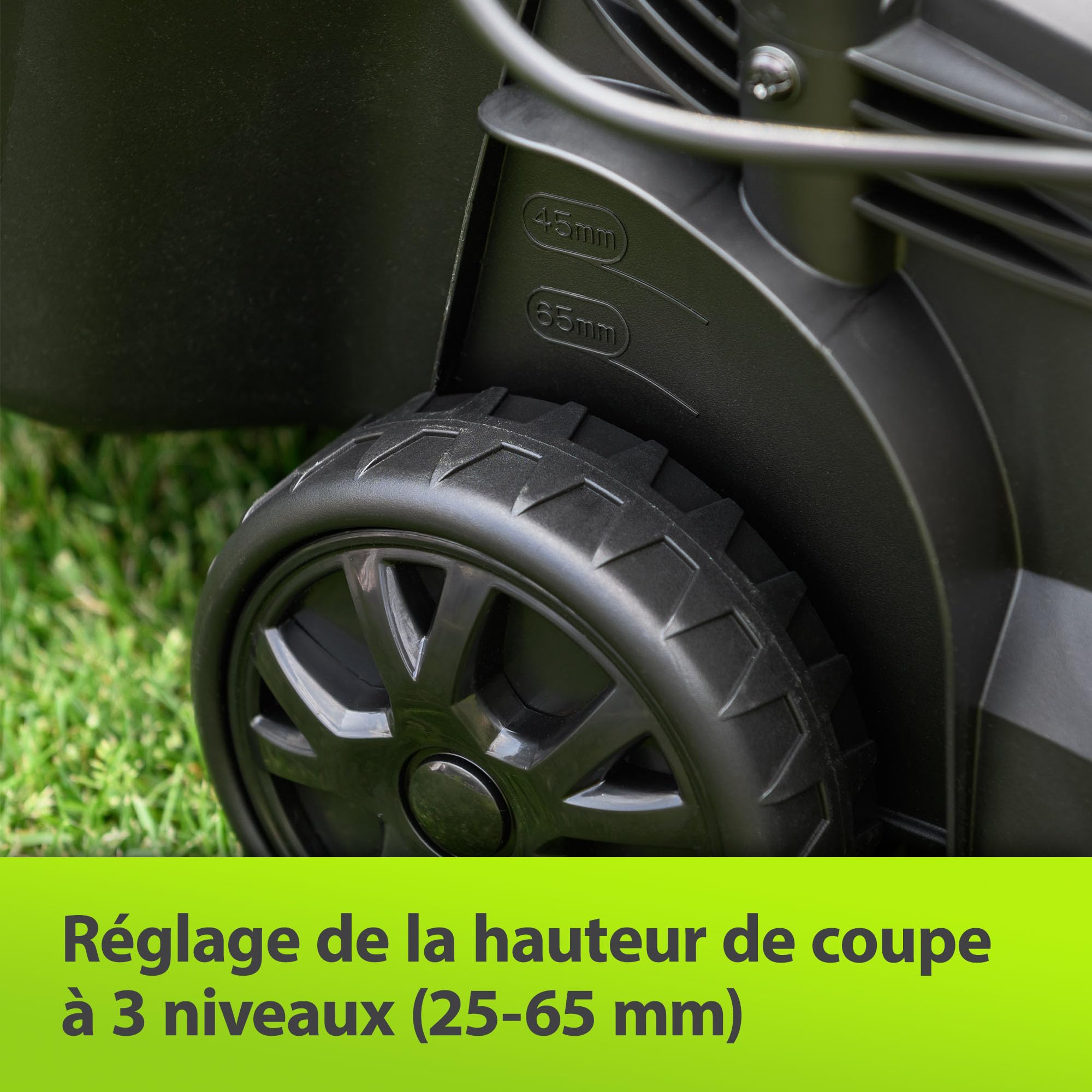Murray Tondeuse Électrique 2-en-1 LE320E – Compacte 1200W/32cm avec Bac de Ramassage 27L pour Petites Surfaces – Poignée Ergonomique et Protection Contre Les Surcharges