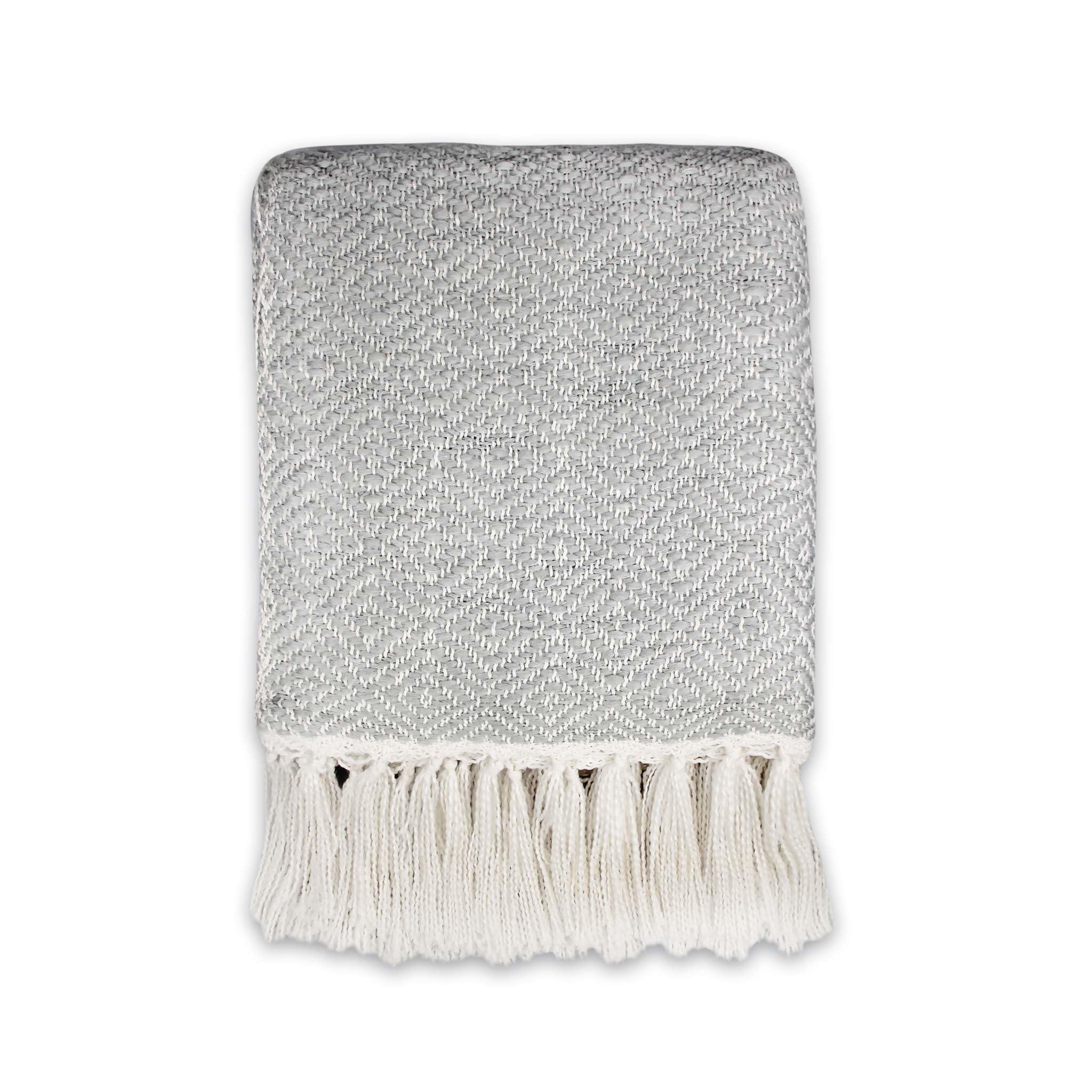 Shruti New - Blankets & Throws - Shruti Designs Throw - Grey Diamond