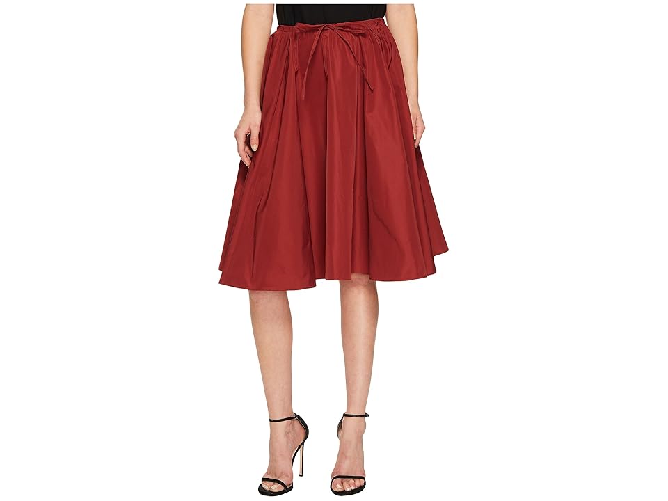 

Jil Sander Navy Faille Skirt with Drawstring Waist (Rust) Women's Skirt