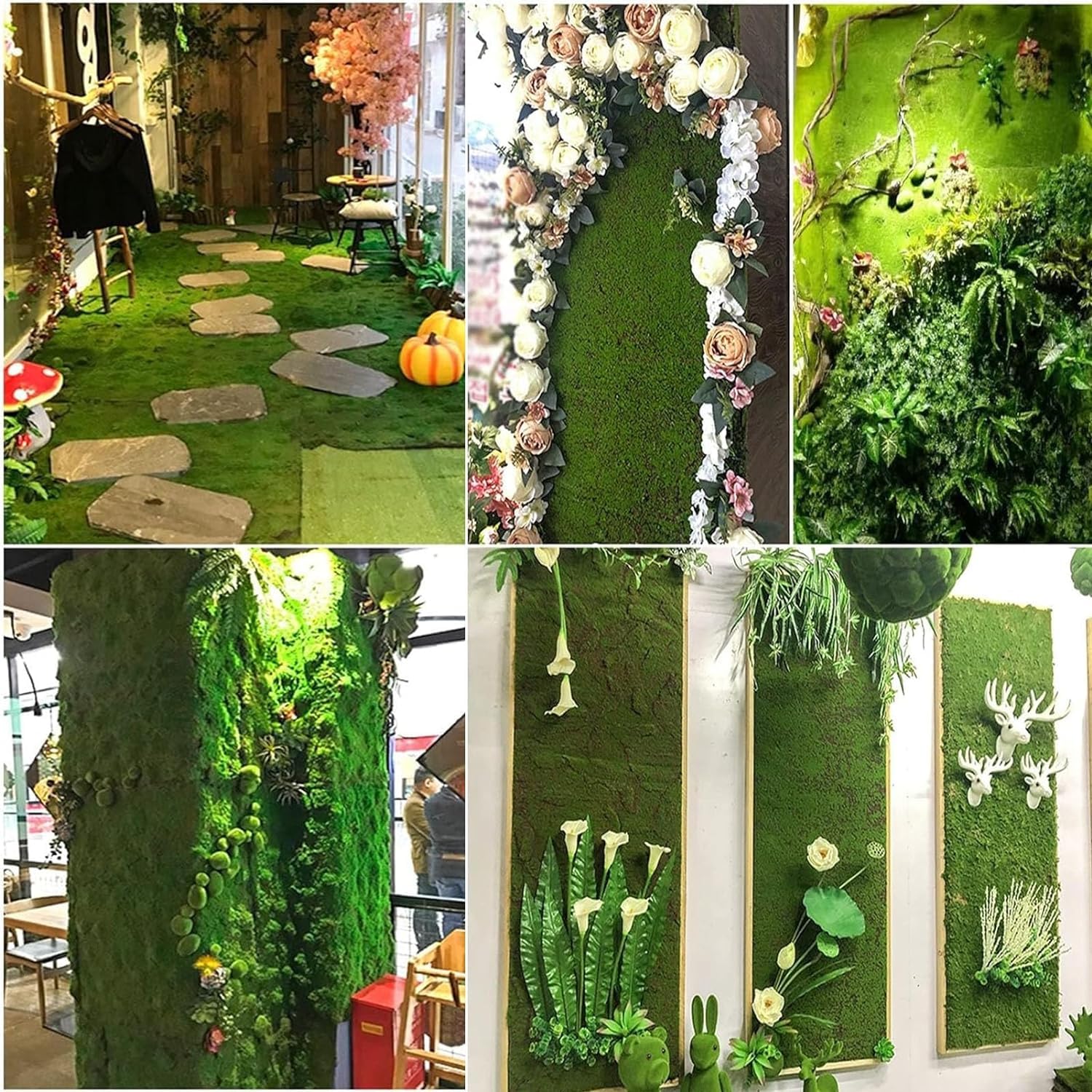 タカショー (室内用) 人工植物 グリーングッズ 人工苔 ミックスマット