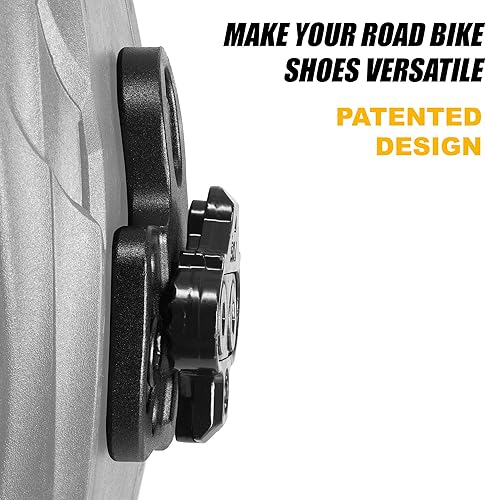 Miniatura 6 de CyclingDeal Adaptadores de conversión de tacos para zapatos de bicicleta - Usando tacos SPD tipo MTB en carretera o zapatos de bicicleta de interior