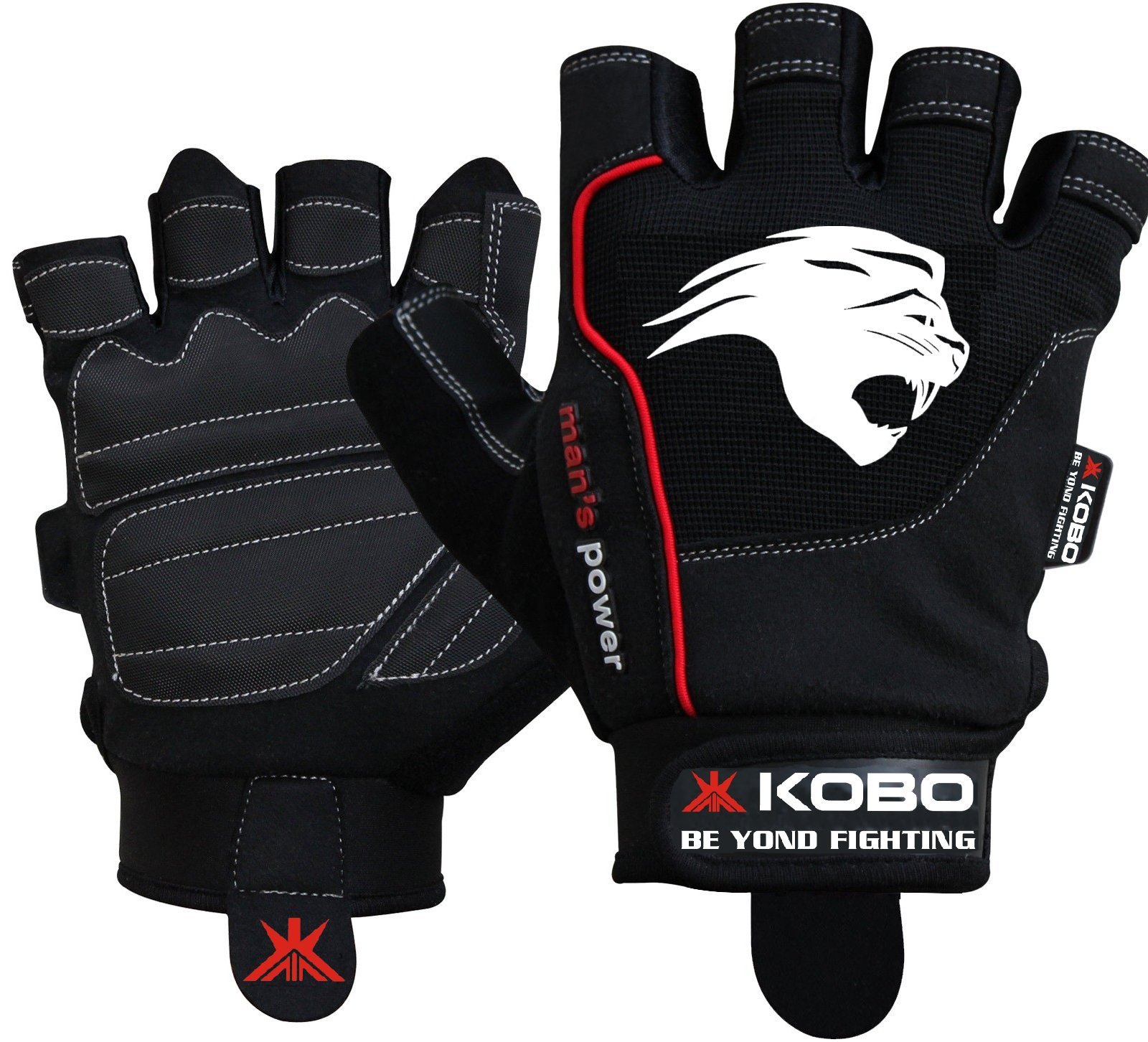 Kobo WTG-07 Gym Gloves, Large (Black) (B010S89QP8) Amazon Price History, Amazon Price Tracker