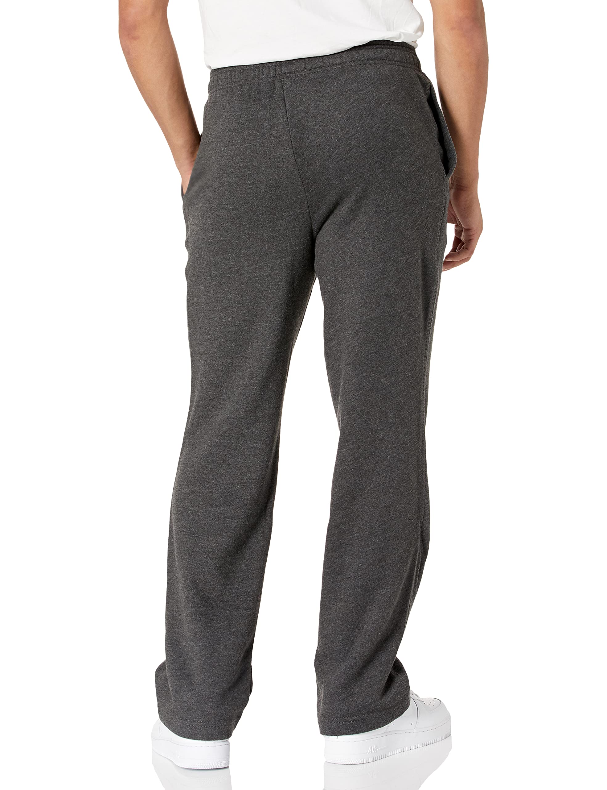 Amazon Essentials Pantaloni Sportivi in Pile con Fondo Aperto (Disponibili in Taglie Extra Forti) Uomo