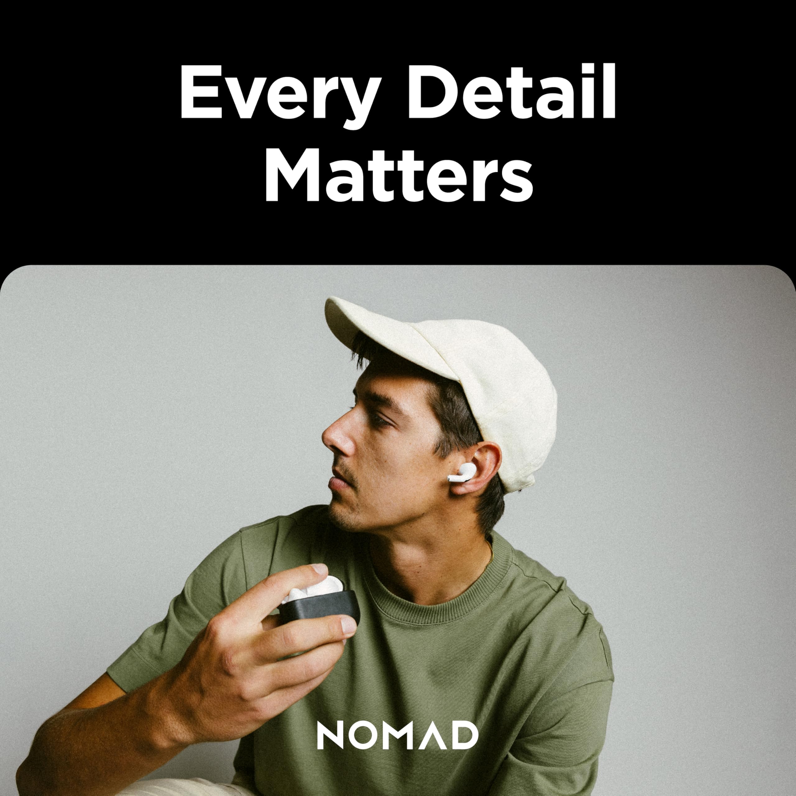 NOMAD Modern Leather Case für Airpods Pro | Robuste Schutzhülle