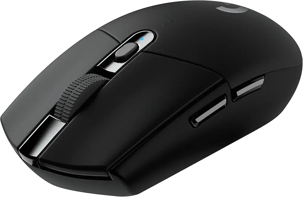 Logitech G305 LIGHTSPEED kabellose Gaming-Maus mit HERO 12K DPI Sensor, Wireless Verbindung, 6 programmierbare Tasten, 250 Stunden Akkulaufzeit, Leichtgewicht, PC/Mac - Schwarz