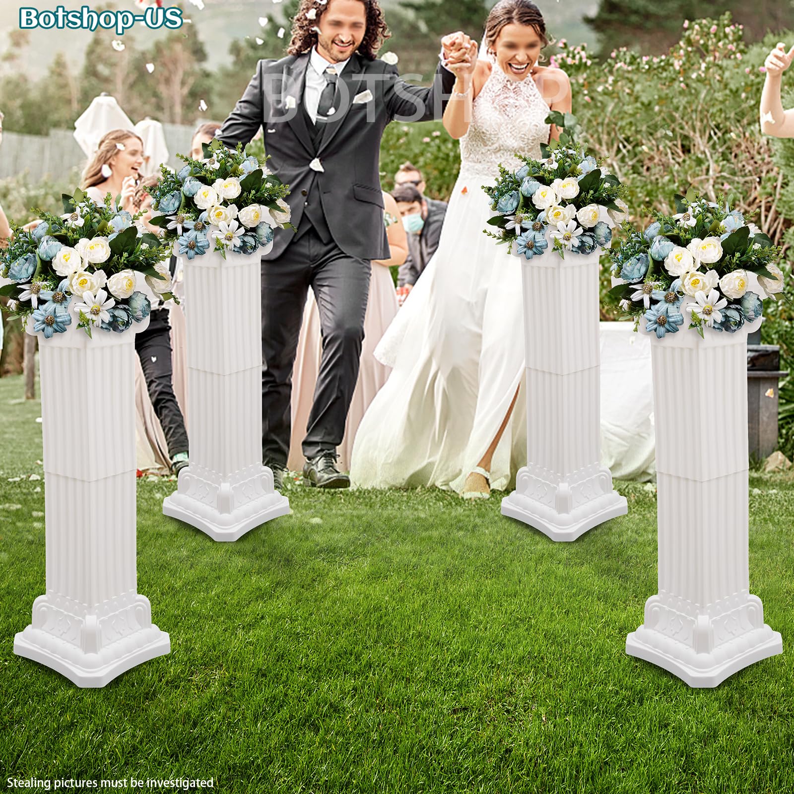 4Pcs Roman Pillars Column Stand Set 35.4