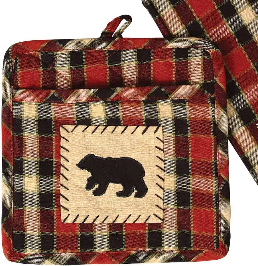 BLACK FOREST DECOR Concord Black Bear Potholder
