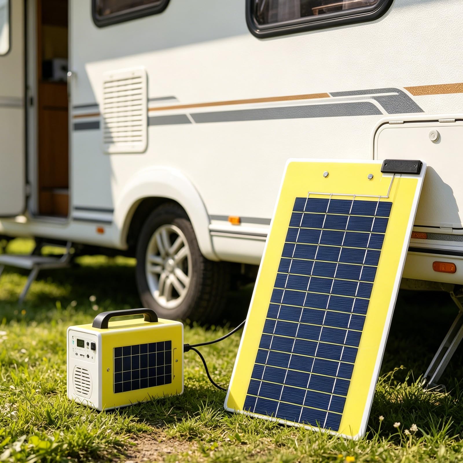 Tablero de carga portátil de panel solar con doble salida USB, A